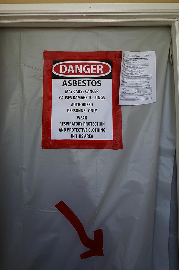 Asbestos Sign in Palm Beach, FL